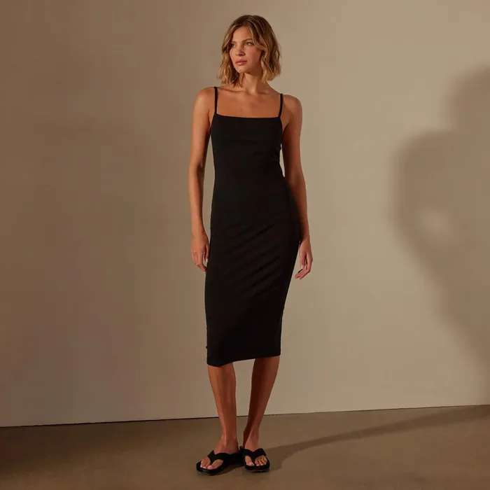 James Perse DressesJumpsuits Lotus Rib Cami Dress Black 8211 Women