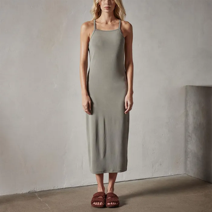 James Perse DressesJumpsuits Matte Jersey Dress Concrete 8211 Women