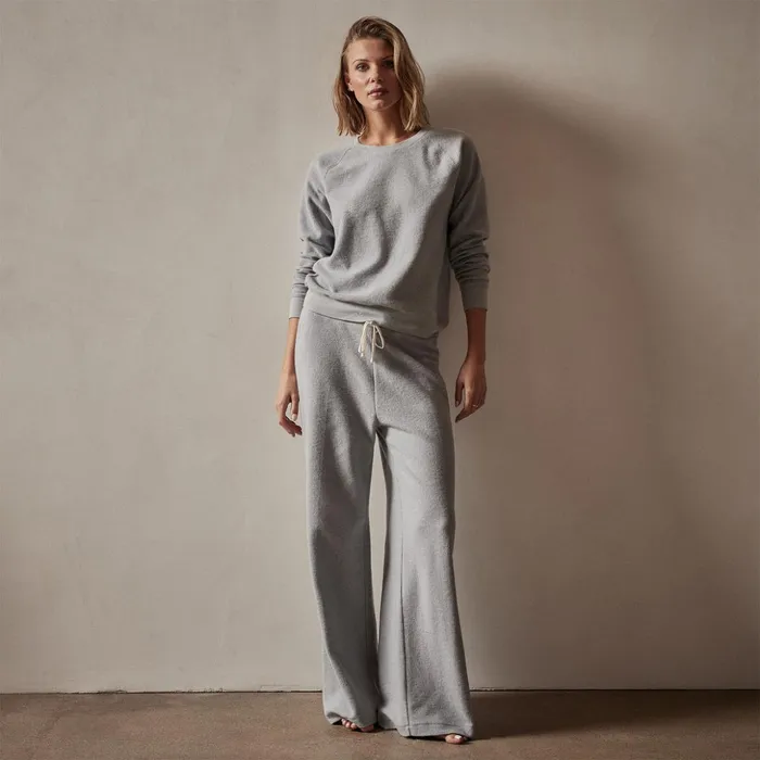 James Perse Lounge Relaxed Thermal Raglan Top Breeze 8211 Women