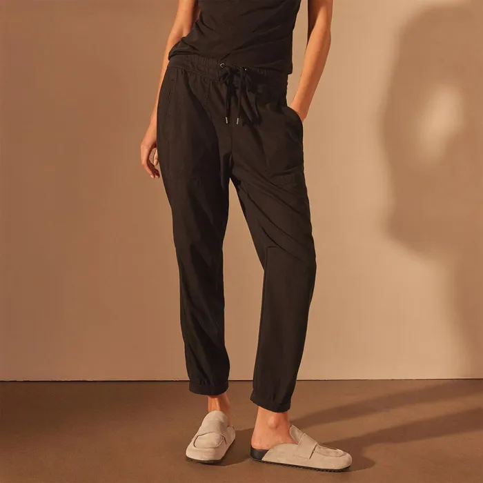 James Perse PantsDenim Micro Twill Casual Pant Black 8211 Women