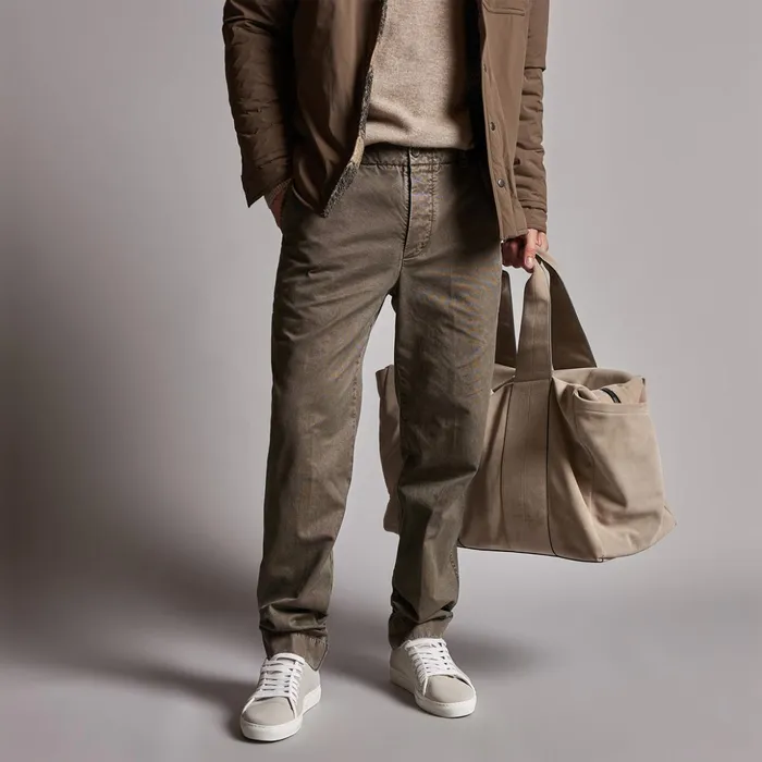 James Perse PantsDenim Rigid Canvas Work Pant Army Green Pigment 8211 Men