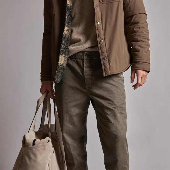 James Perse PantsDenim Rigid Canvas Work Pant Army Green Pigment 8211 Men