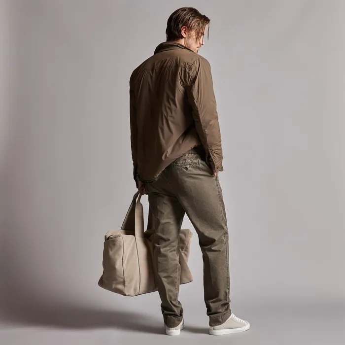 James Perse PantsDenim Rigid Canvas Work Pant Army Green Pigment 8211 Men
