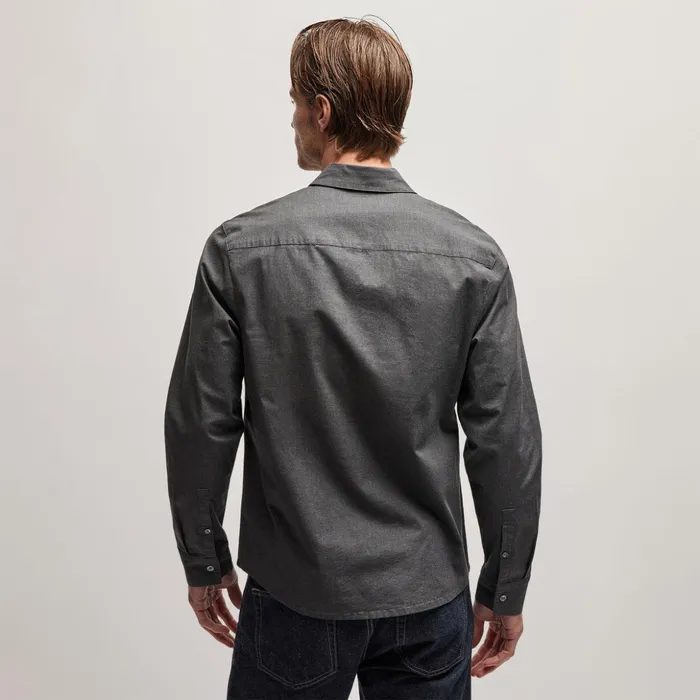 James Perse Shirting Garment Washed Shirt Anthracite 8211 Men