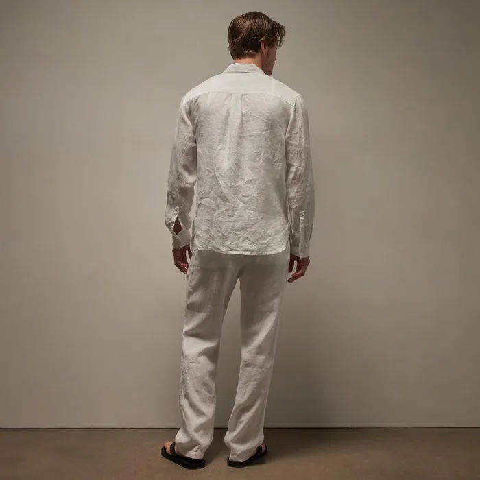 James Perse Shirting Lightweight Linen Shirt White 8211 Men