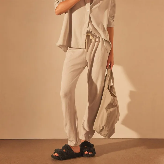 James Perse Sweat TopsBottoms French Terry Sweat Pant Salt Pigment 8211 Women