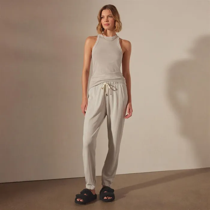 James Perse Sweat TopsBottoms French Terry Sweat Pant Salt Pigment 8211 Women