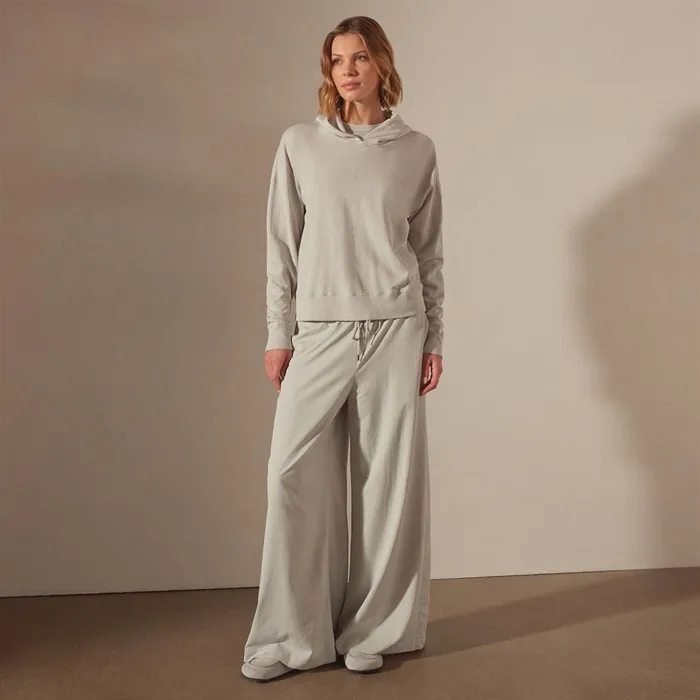 James Perse Sweat TopsBottoms Pullover Hoodie Salt Pigment 8211 Women