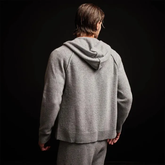 James Perse Sweaters Recycled Cashmere Jacket Heather Grey 8211 Men