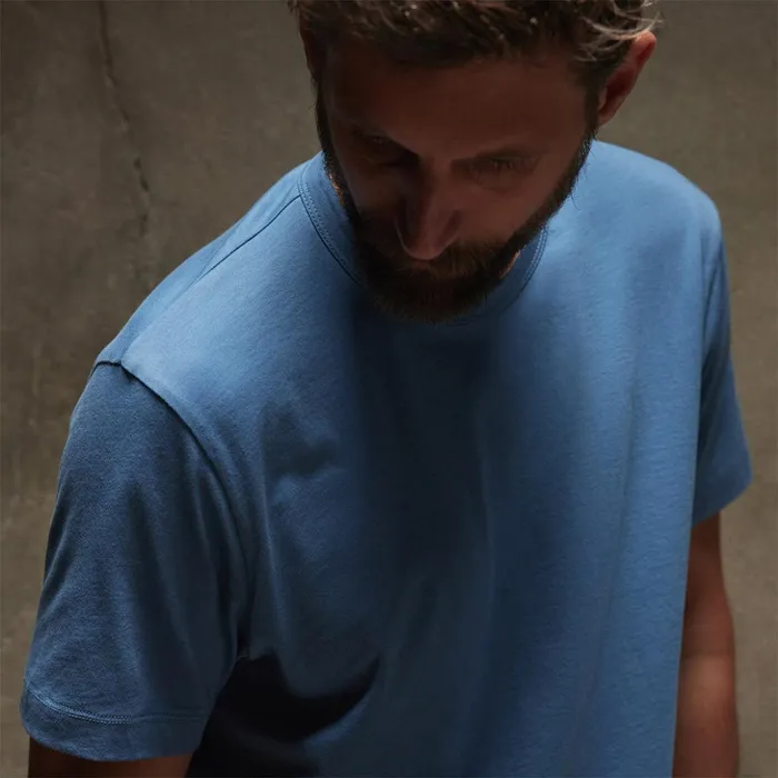 James Perse TShirts Brushed Lotus Crew Spectrum Blue 8211 Men