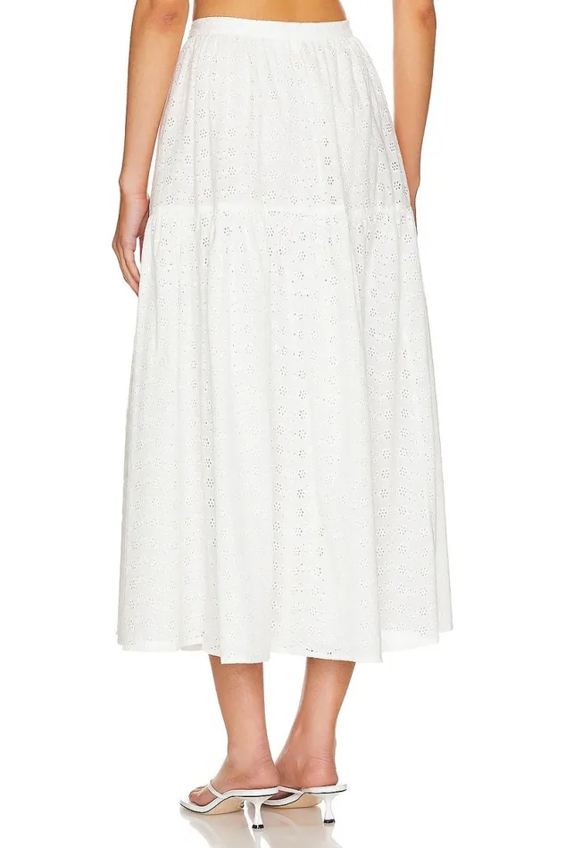 Julia Midi Skirt White Women Lovers and Friends Skirts