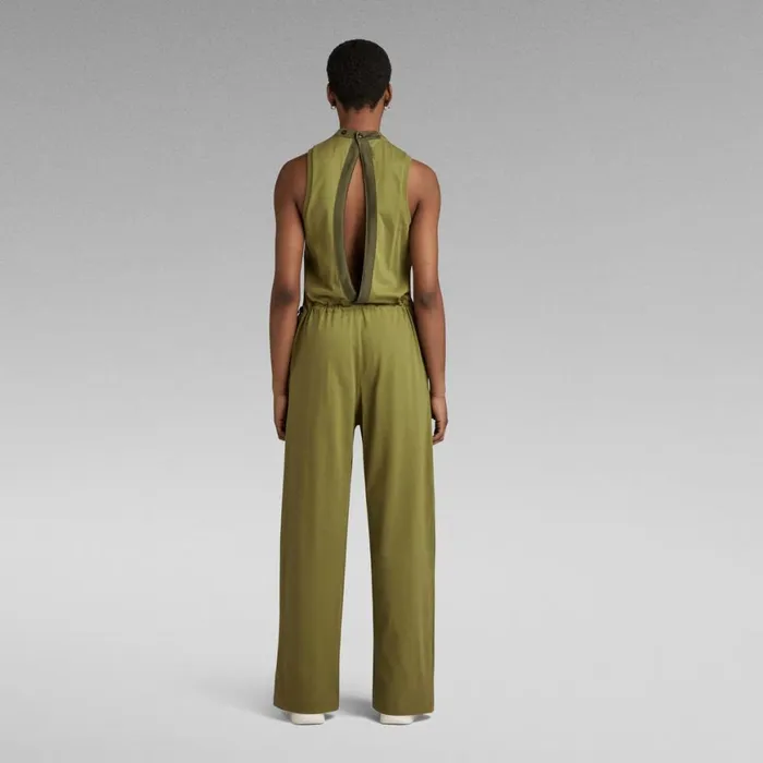 Jumpsuits Women GStar RAW Open Back Jumpsuit Smoke Olive