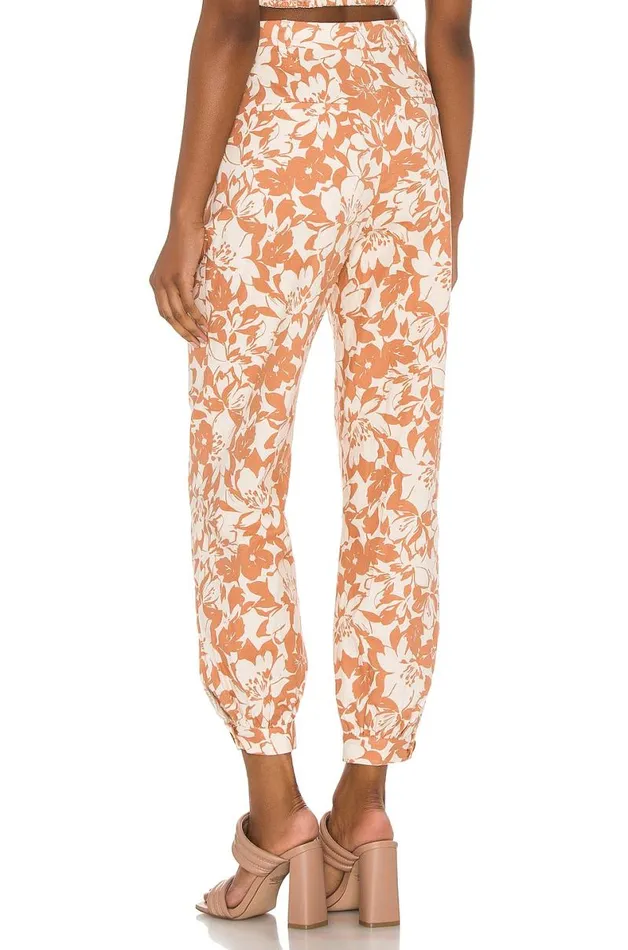 Kacey Pant Caramel Brown Floral Women Lovers and Friends Pants