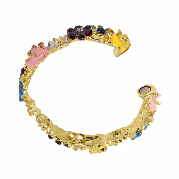 Kenneth Jay Lane Light Color Bracelets Women Multicolored Flower Bracelet Kenneth Jay Lane Light Color Bracelets Women Multicolored Flower Bracelet