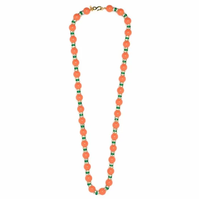 Kenneth Jay Lane Light Color Necklaces Women Coral Rhondells Necklace