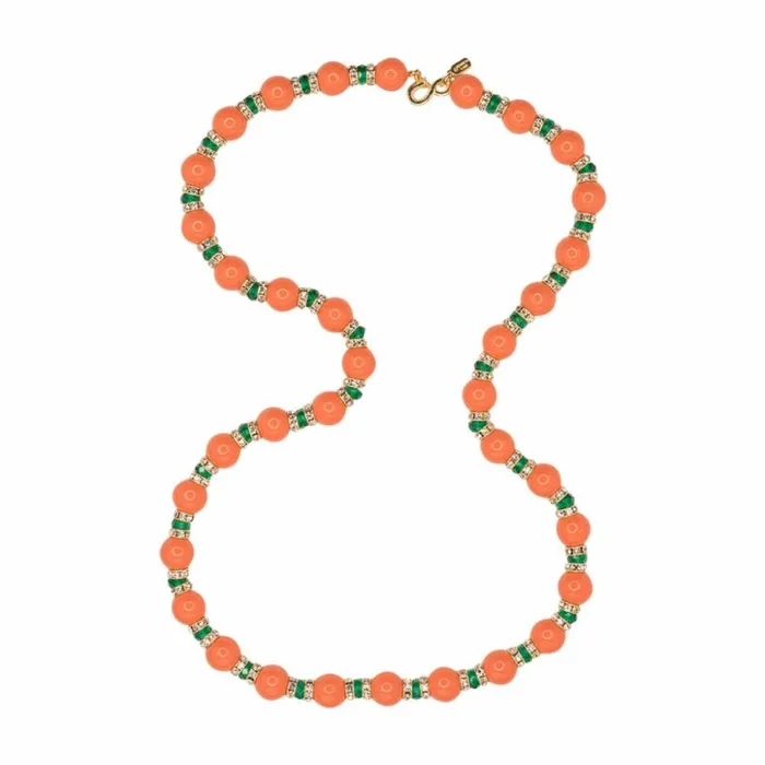 Kenneth Jay Lane Light Color Necklaces Women Coral Rhondells Necklace Kenneth Jay Lane Light Color Necklaces Women Coral Rhondells Necklace