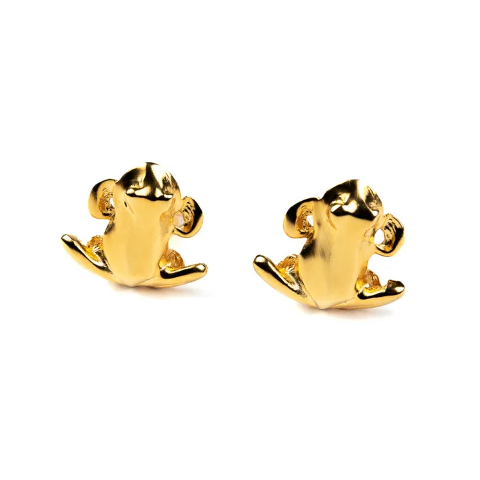 Kenneth Jay Lane Metallic Finish Earrings Women Gold Frog Clip Earrings Kenneth Jay Lane Metallic Finish Earrings Women Gold Frog Clip Earrings