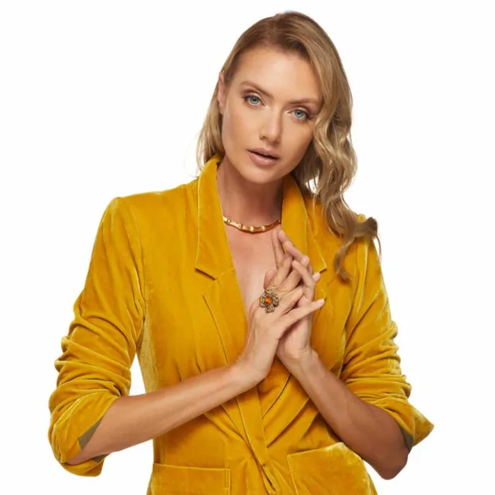 Kenneth Jay Lane Metallic Finish Necklaces Women Gold Bamboo Necklace Kenneth Jay Lane Metallic Finish Necklaces Women Gold Bamboo Necklace
