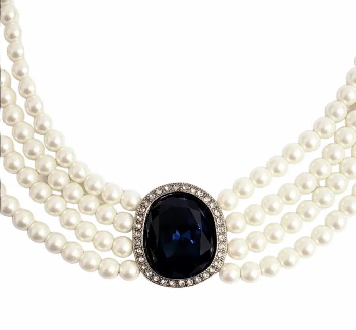 Kenneth Jay Lane Pearl Necklaces Women Princess Diana Choker