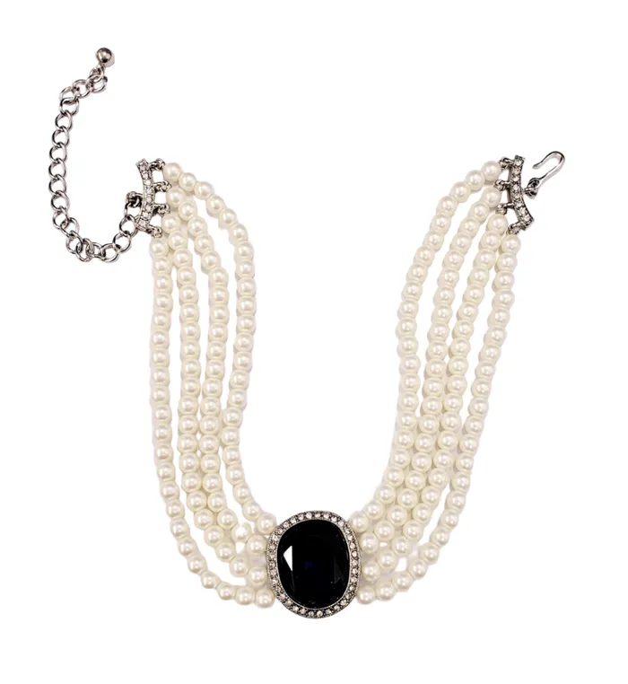 Kenneth Jay Lane Pearl Necklaces Women Princess Diana Choker