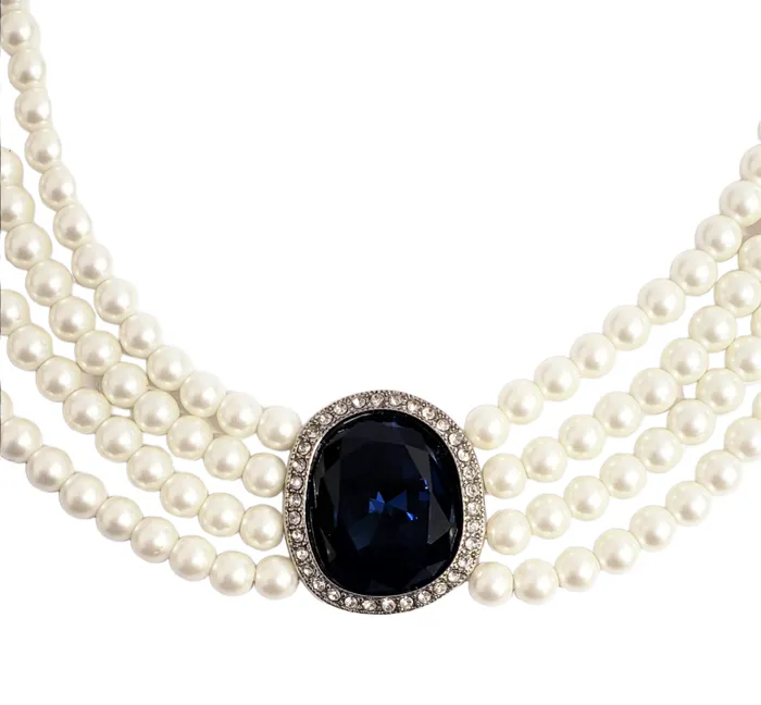 Kenneth Jay Lane Pearl Necklaces Women Princess Diana Choker