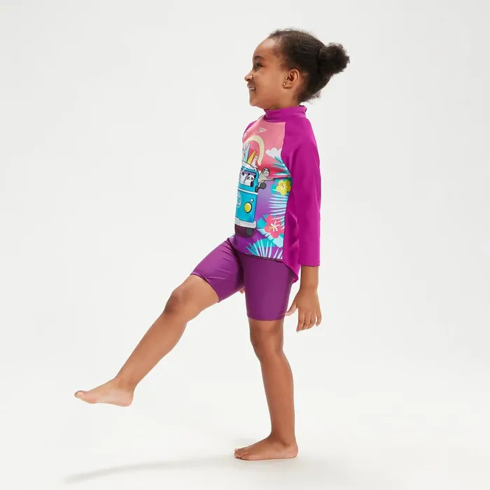 Kids Girl039s Rash Vests Speedo Infant Girls039 Long Sleeve Rash Top Purple