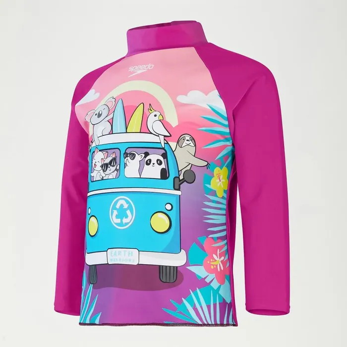 Kids Girl039s Rash Vests Speedo Infant Girls039 Long Sleeve Rash Top Purple