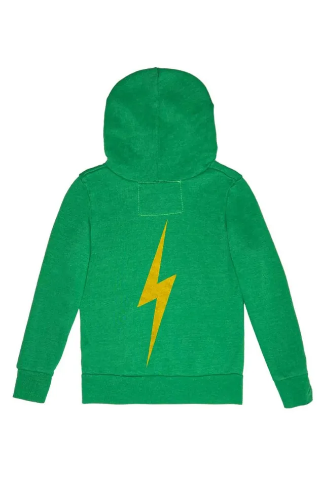 Kids Hoodies Aviator Nation Bolt Print Zip Hoodie 8211 Kelly Green