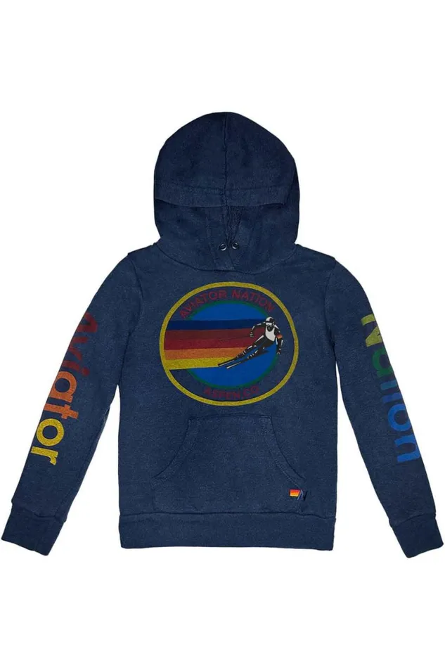 Kids Hoodies Aviator Nation Small Aspen Pullover Hoodie 8211 Navy