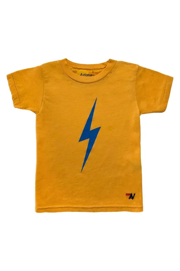 Kids Tees Aviator Nation Bolt Tee 8211 Gold