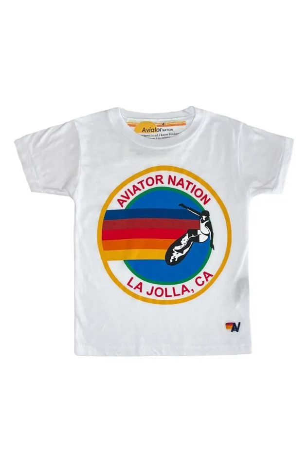 Kids Tees Aviator Nation La Jolla Tee 8211 White