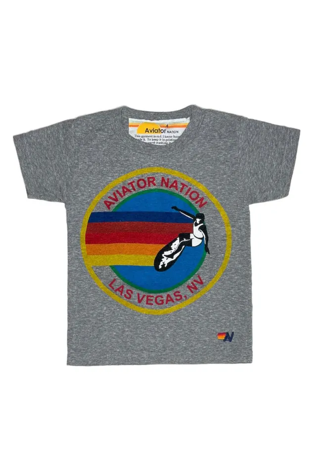 Kids Tees Aviator Nation Las Vegas Tee 8211 Heather Grey