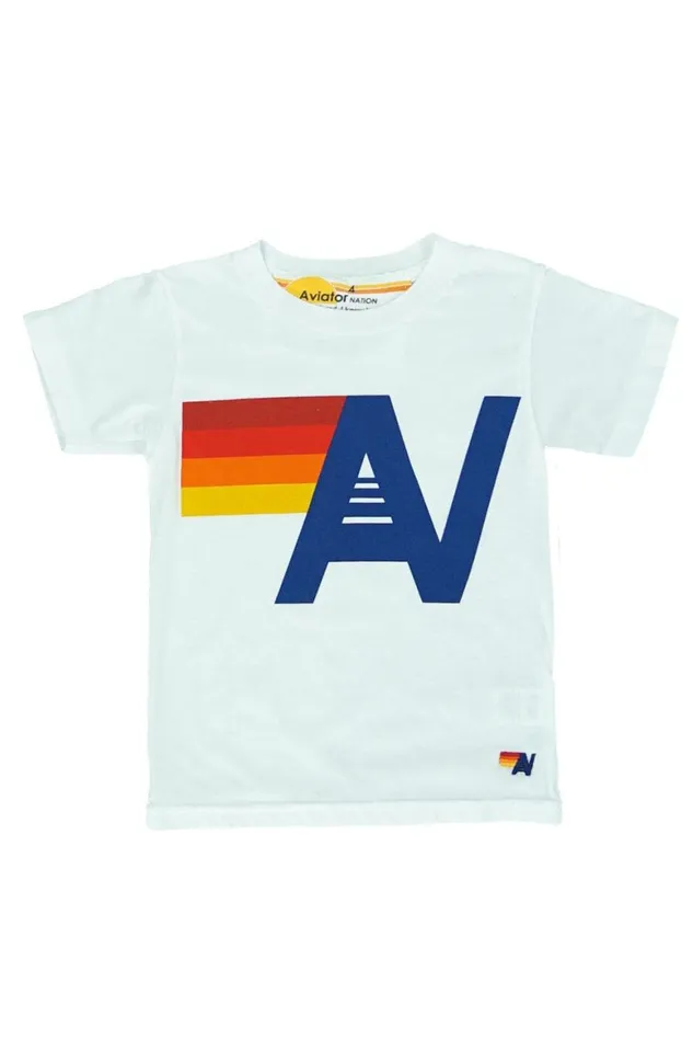 Kids Tees Aviator Nation Logo Tee 8211 White
