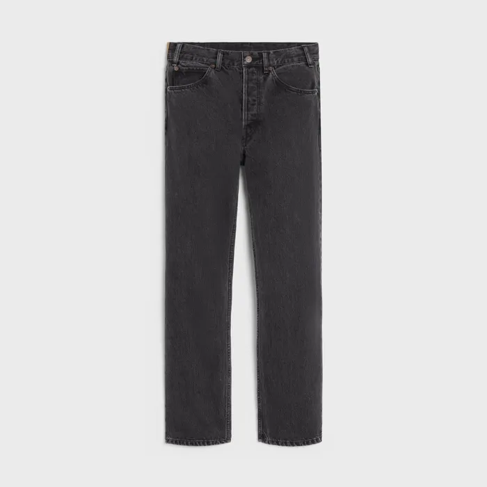Kurt Jeans In Charcoal Wash Denim Charcoal Wash Men CELINE PANTS AND SHORTS