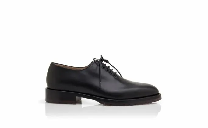 LaceUps Men Manolo Blahnik NEWLEYBlack Calf Leather Lace Up Shoes LaceUps Men Manolo Blahnik NEWLEYBlack Calf Leather Lace Up Shoes