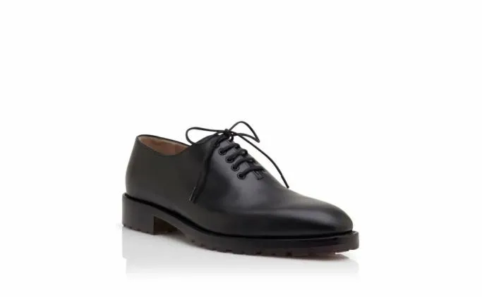 LaceUps Men Manolo Blahnik NEWLEYBlack Calf Leather Lace Up Shoes LaceUps Men Manolo Blahnik NEWLEYBlack Calf Leather Lace Up Shoes