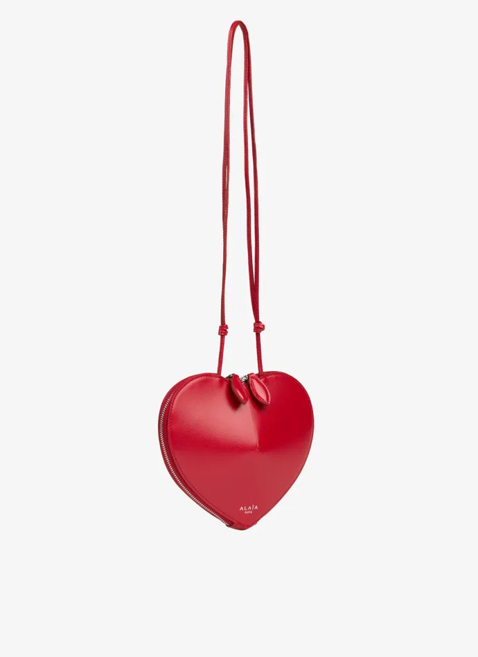 Lacquer Red Le Cur Bag In Calfskin Women Alaa Mini Bags Lacquer Red Le Cur Bag In Calfskin Women Alaa Mini Bags