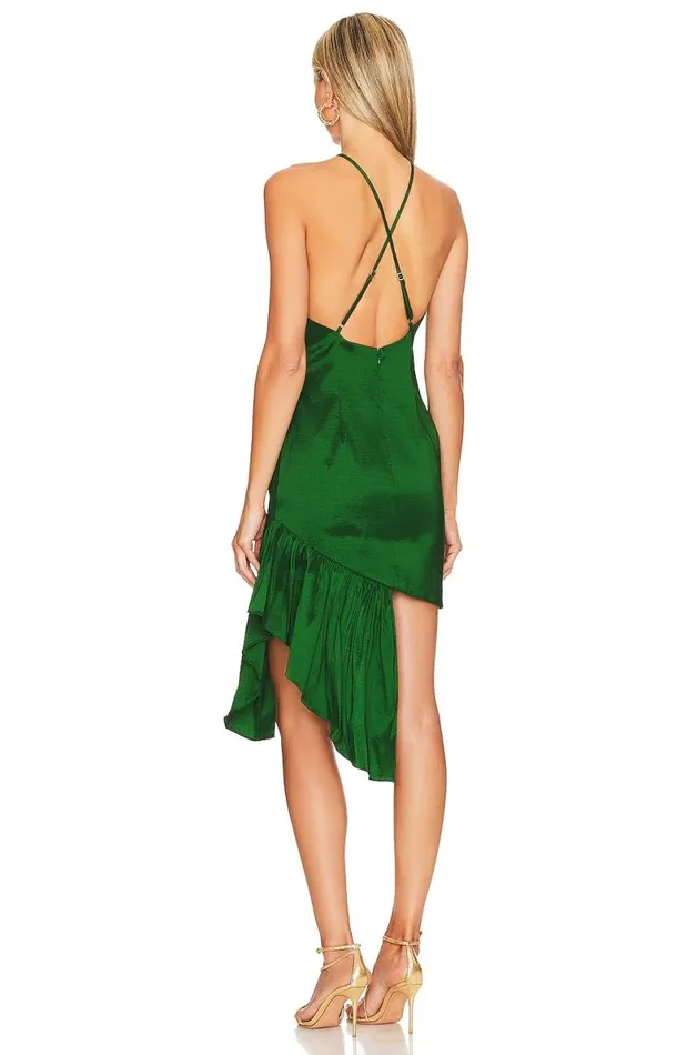 Laren Mini Dress Emerald Green Women Lovers and Friends Dresses