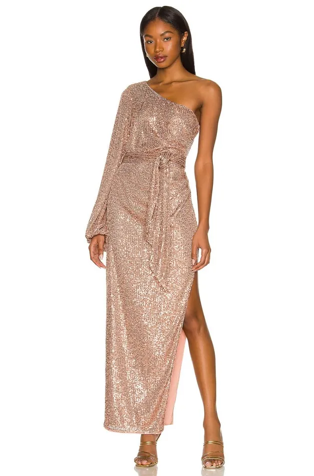 Life Of The Party Gown Rose Gold Women Lovers and Friends Dresses