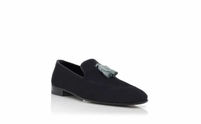 Loafers Men Manolo Blahnik CHESTERNavy Blue Suede Tassel Detail Loafers Loafers Men Manolo Blahnik CHESTERNavy Blue Suede Tassel Detail Loafers