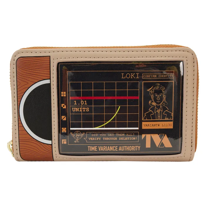 Loki TVA Multiverse Zip Around Wallet Unisex Loungefly Bags and Wallets