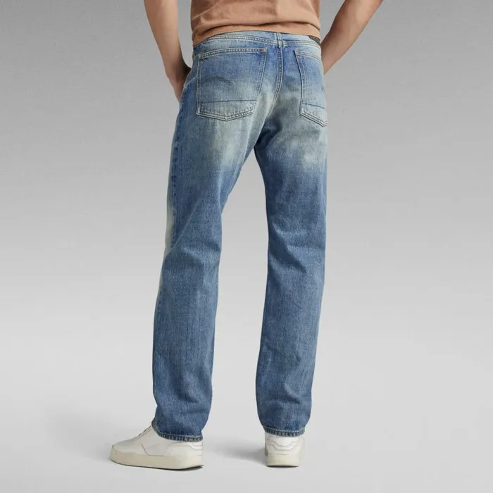 Loose Men GStar RAW Type 49 Relaxed Straight Selvedge Jeans Antique Faded Oasis
