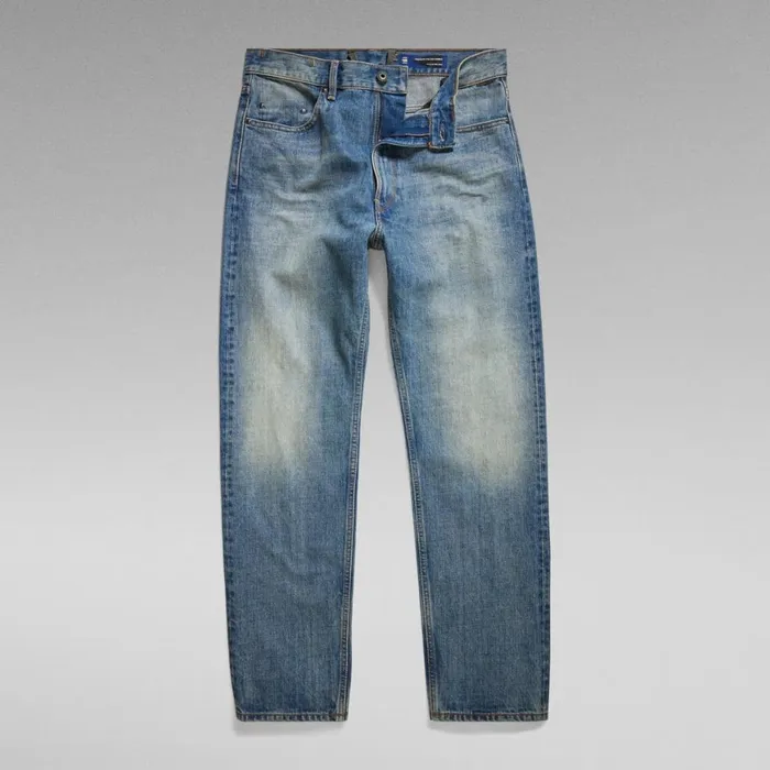 Loose Men GStar RAW Type 49 Relaxed Straight Selvedge Jeans Antique Faded Oasis