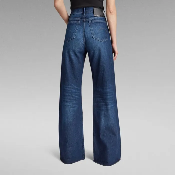 Loose Women GStar RAW Deck Ultra High Wide Leg Jeans Worn In Night Time