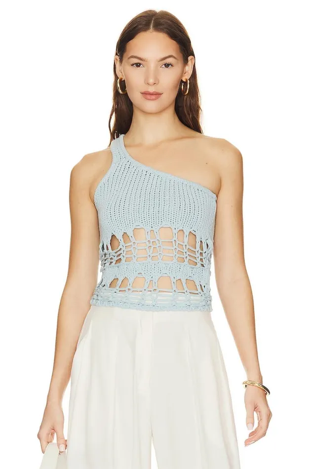 Luca Knit Top Light Blue Women Lovers and Friends Tops