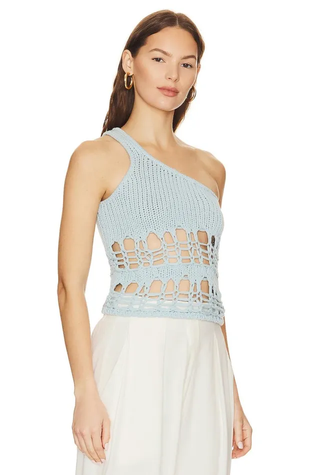 Luca Knit Top Light Blue Women Lovers and Friends Tops