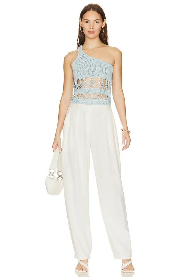 Luca Knit Top Light Blue Women Lovers and Friends Tops