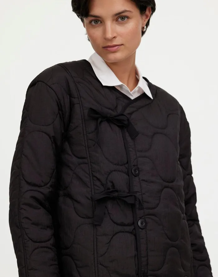 Madewell Alpha Industries Long Liner Jacket Black Women Coats Jackets