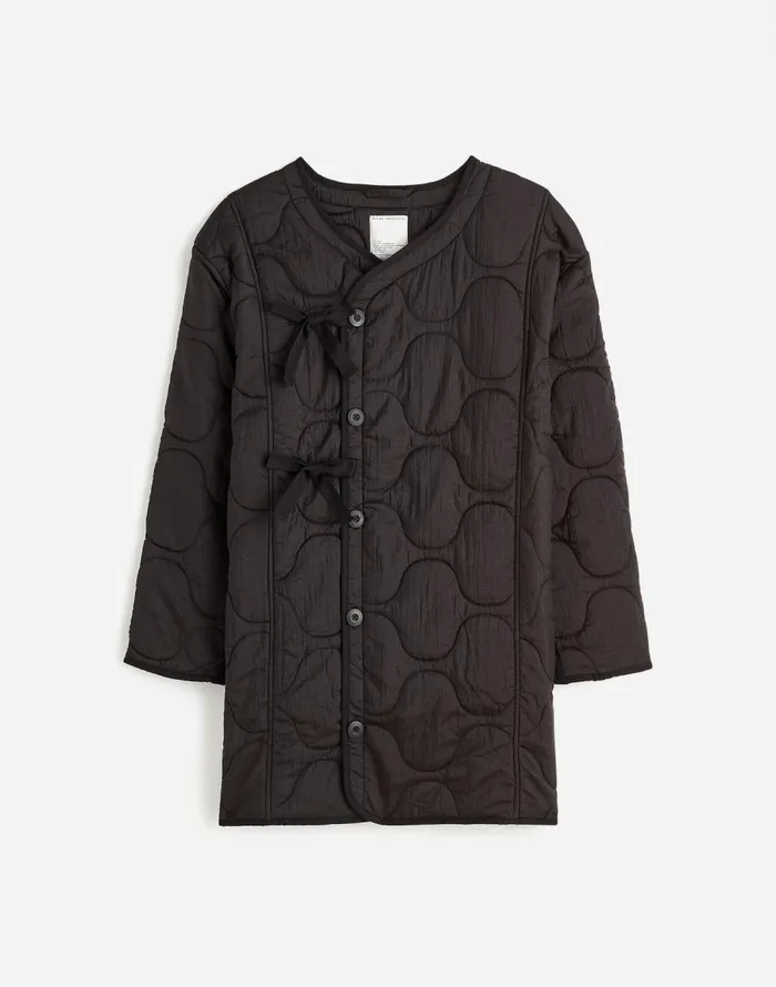 Madewell Alpha Industries Long Liner Jacket Black Women Coats Jackets