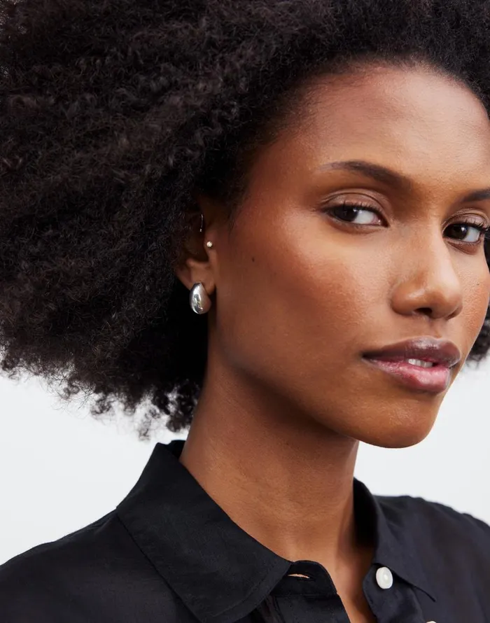 Madewell DemiFine Droplet Statement Earrings Sterling Silver Women Jewelry